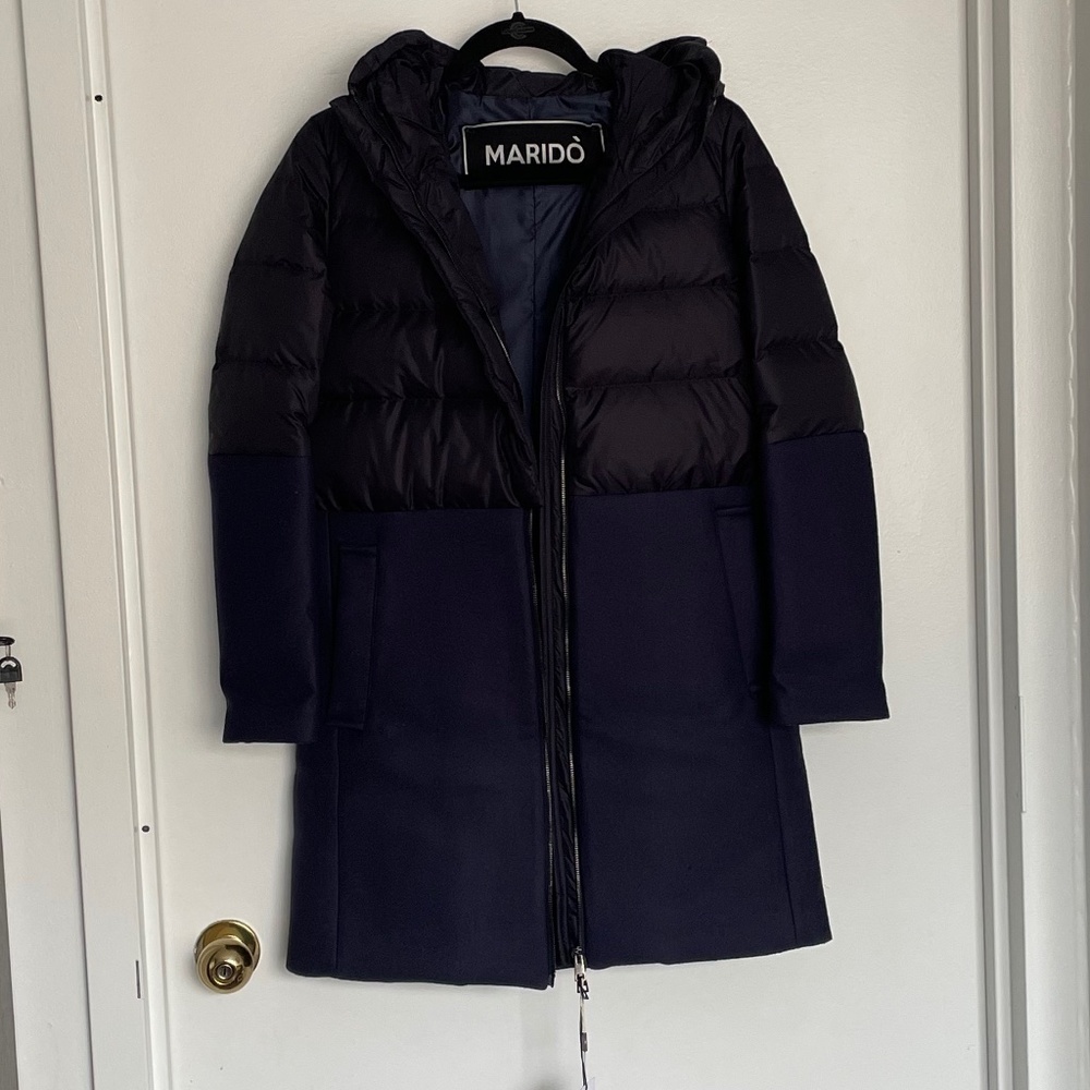 Women’s down jacket navy color size 40